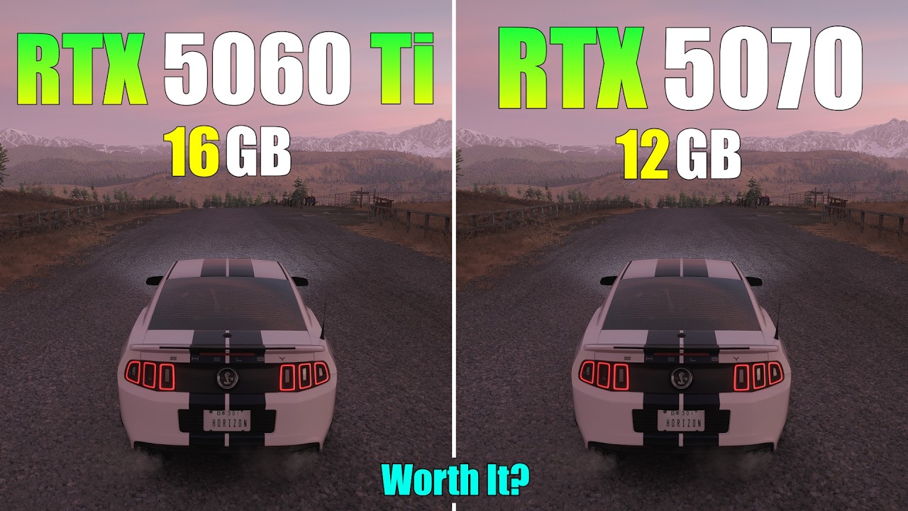 RTX 5060 Ti 16GB vs RTX 5070 12GB &ndash; Bigger VRAM or More FPS? (17 Games Tested)