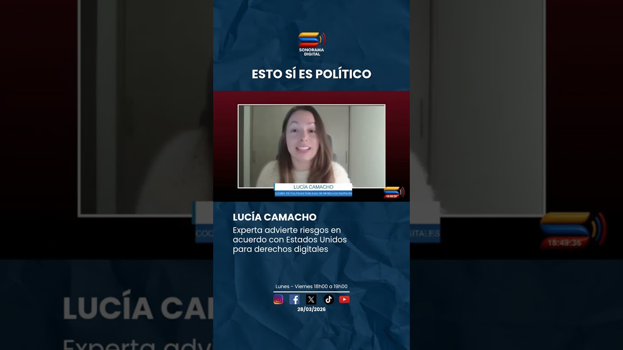 EXPERTA ADVIERTE RIESGOS EN ACUERDO CON EE.UU. PARA DERECHOS DIGITALES