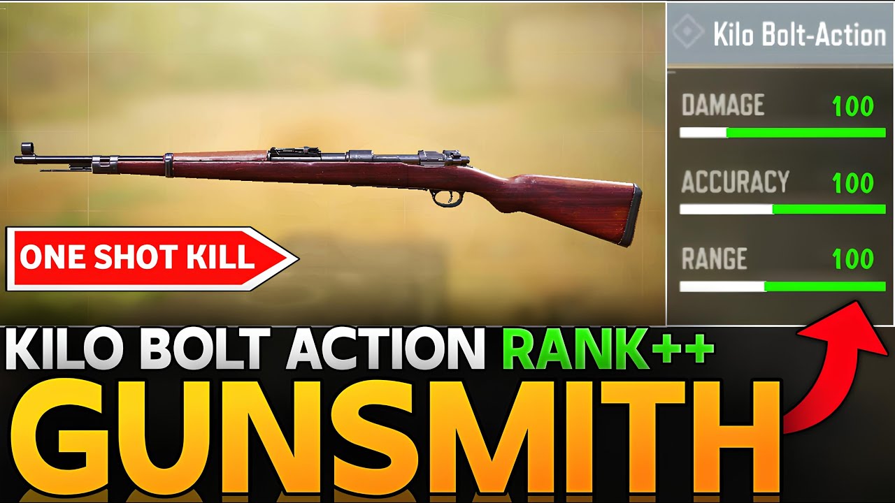 KILO BOLT ACTION IS ONE SHOT AFTER BUFF | BEST KILO BOLT ACTION GUNSMITH IN COD MOBILE |