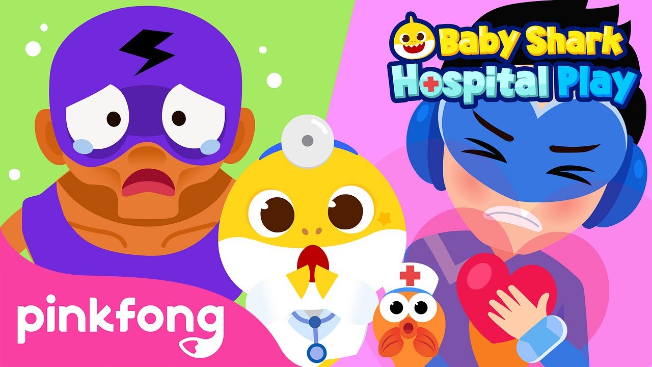 Superheroes at the Hospital 🦸‍♂️ | Baby Shark's Hospital Play | Pinkfong Story for Kids