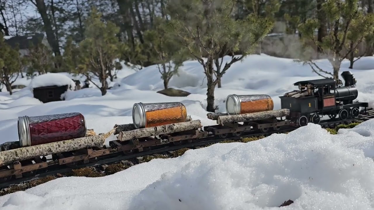 Regner Heisler hauling maple syrup
