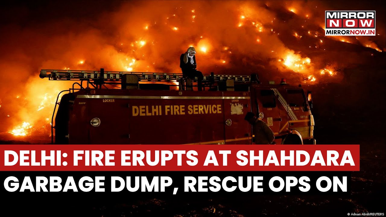 Delhi Horror: Fire Erupts At Shahdara Garbage Dump, 2–4 Vehicles Destroyed In Blaze | Watch