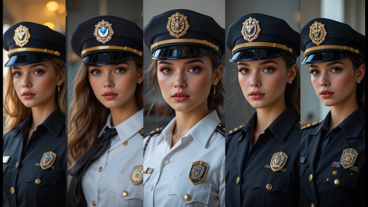 Stunning Female Police Officer Owning the Streets! Runway Collection  2