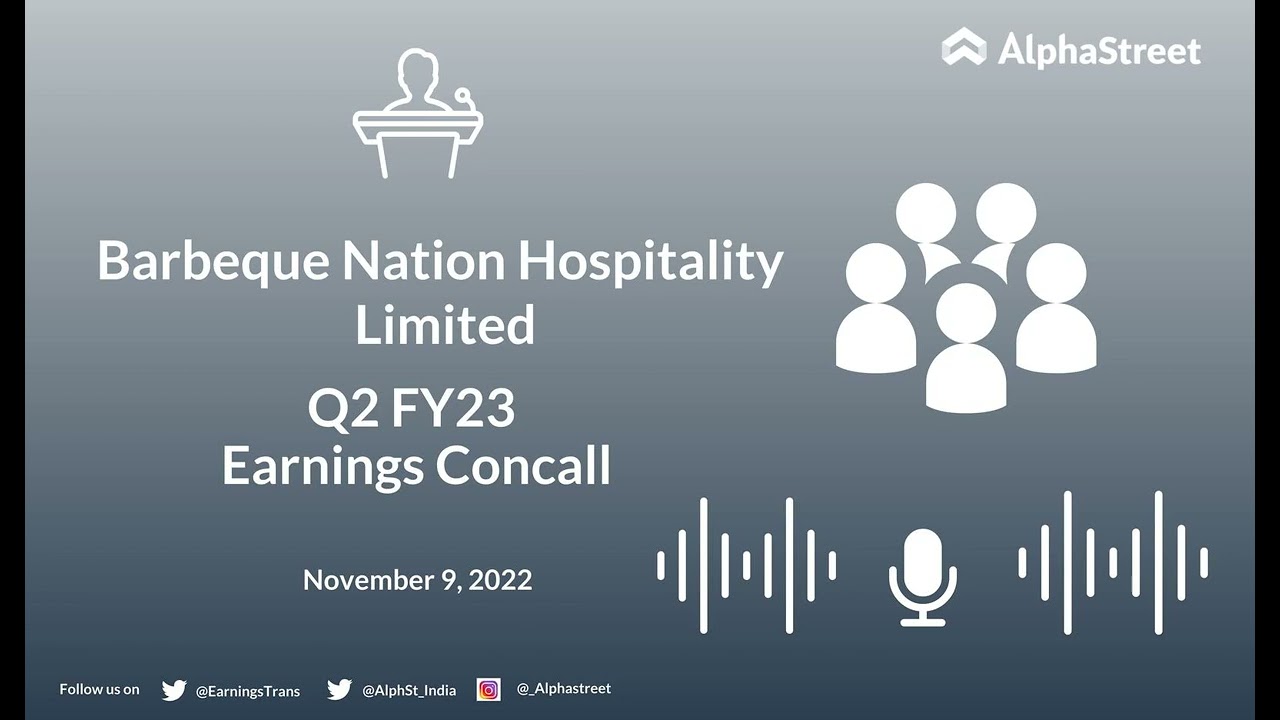 Barbeque Nation Hospitality Limited Q2 FY23 Earnings Concall