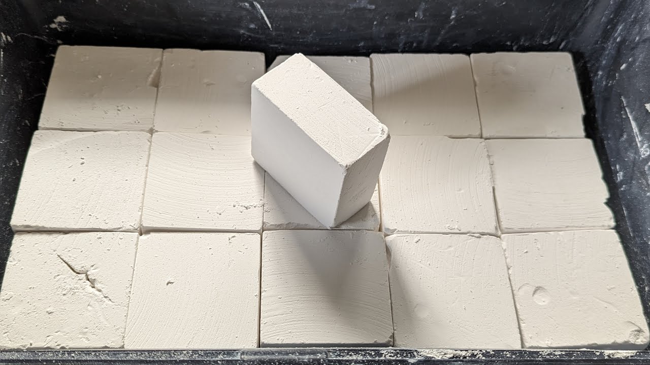 16 Fresh Easy Grip Chalk Blocks, Squished, Buttery, and Dusty