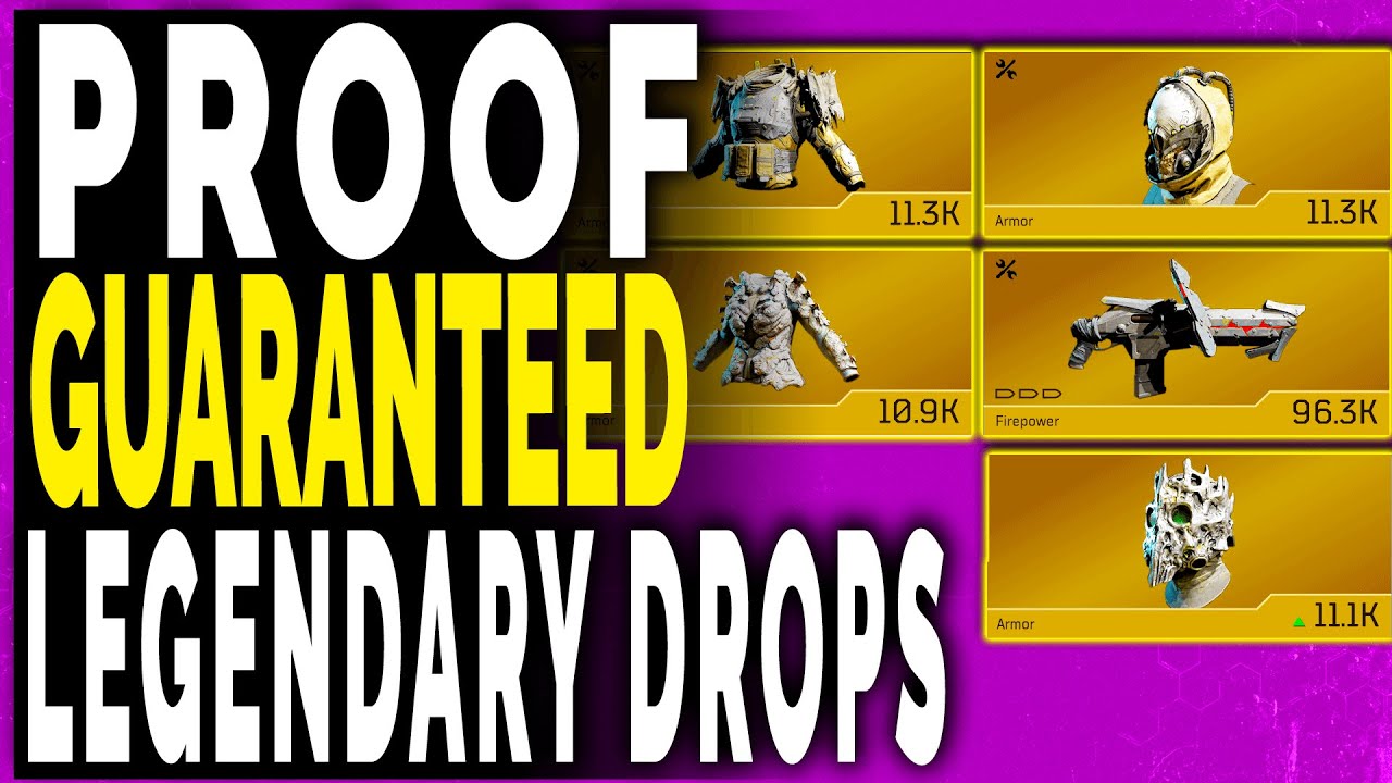 Outriders GUARANTEED LEGENDARY DROPS PROOF