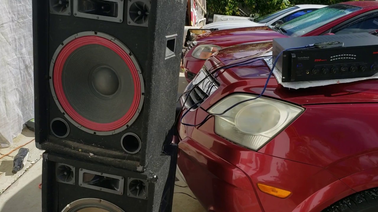 Radio Shack PA System with some large drivers!