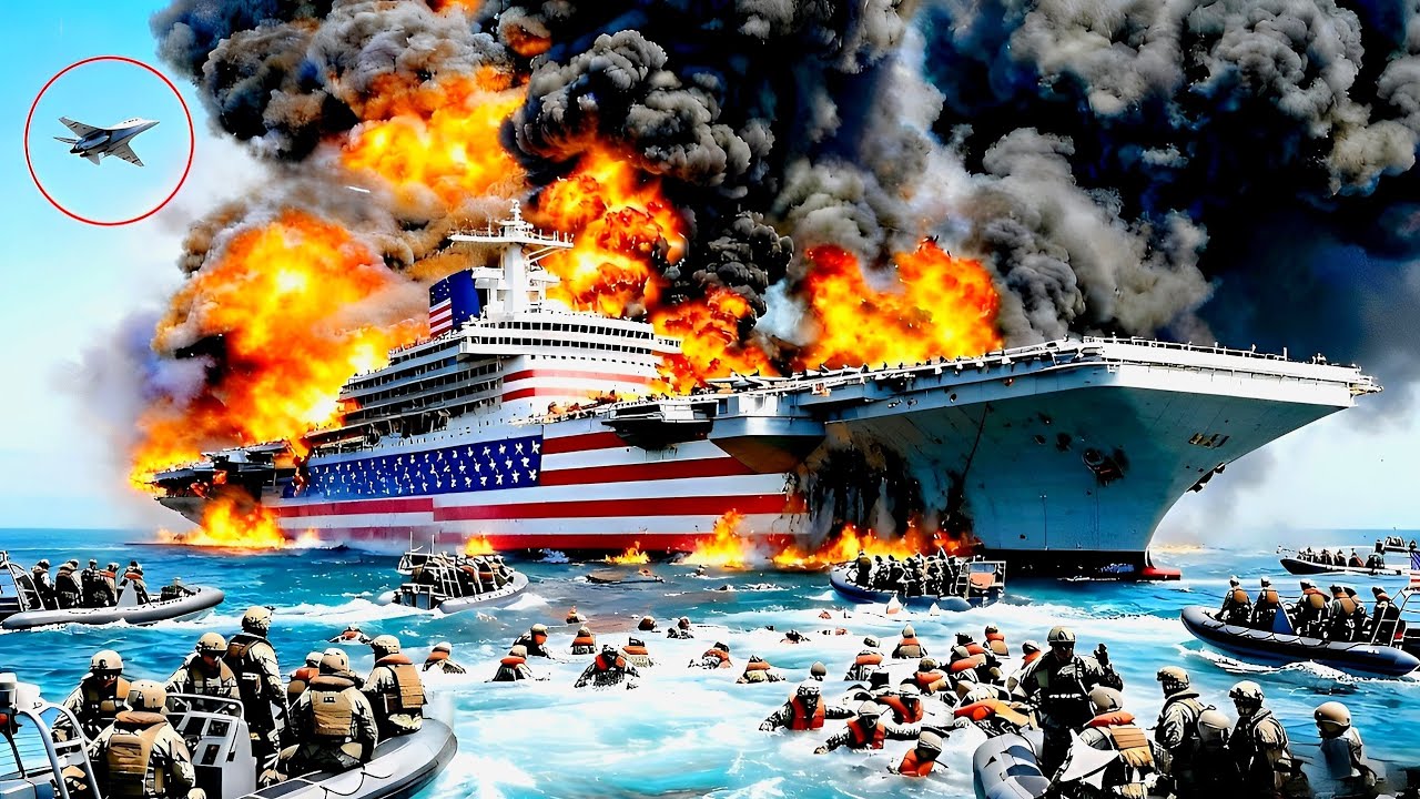 On July 18, 2026, a secret US aircraft carrier carrying 13,000 troops was reduced to ashes.