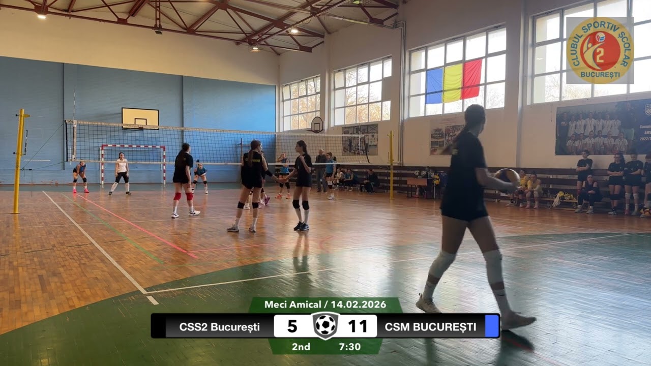 4K / Volei feminin U17 / Meci amical / CSS 2 - CSM / Set 2 / 14.02.2026