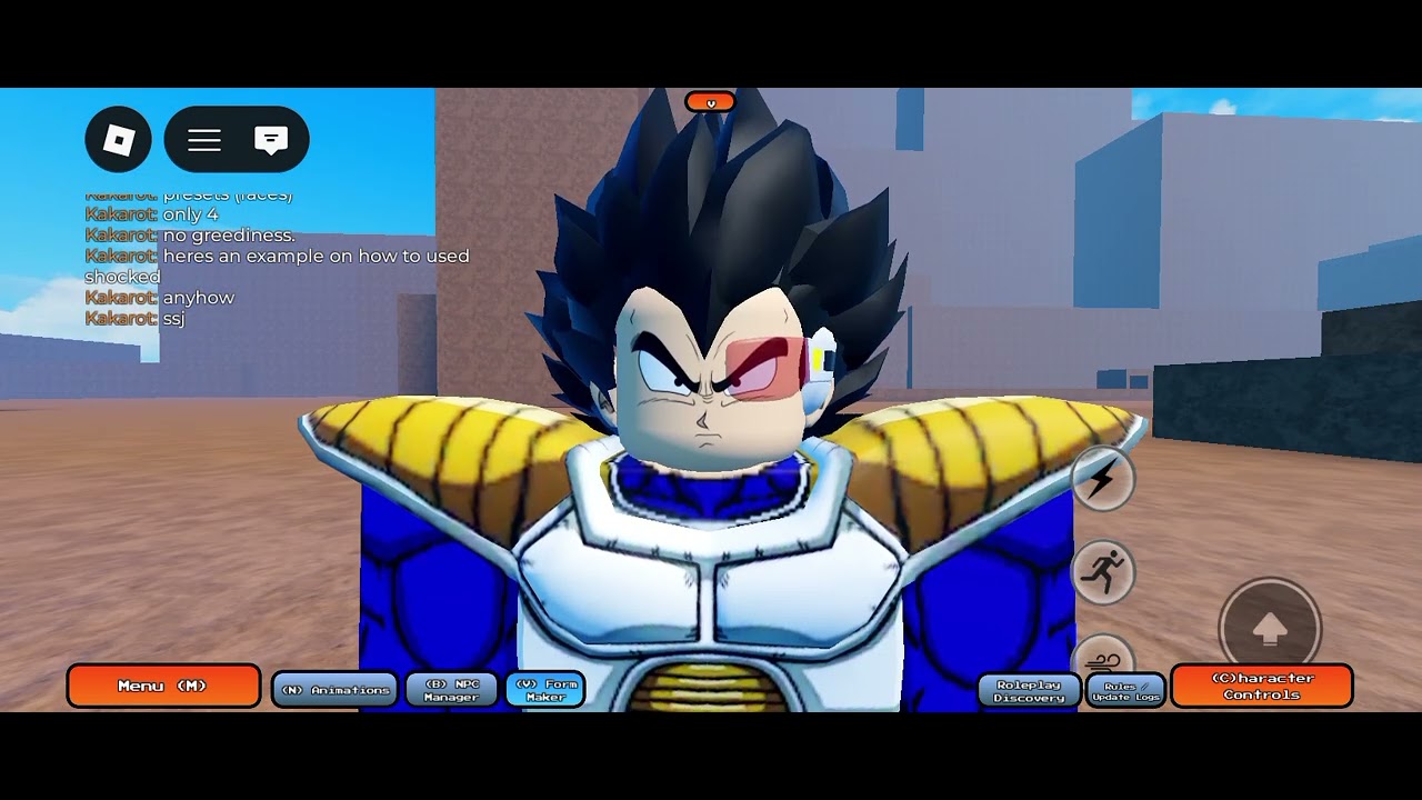 How To Make Vegeta (Saiyan Saga) In Dragon Ball RP Zenkai