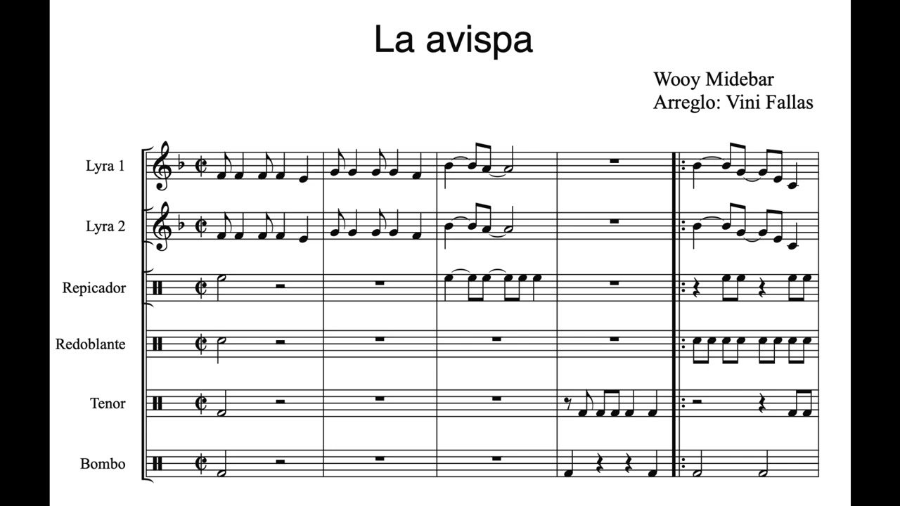 La avispa - Banda Rítmica - Vini Fallas