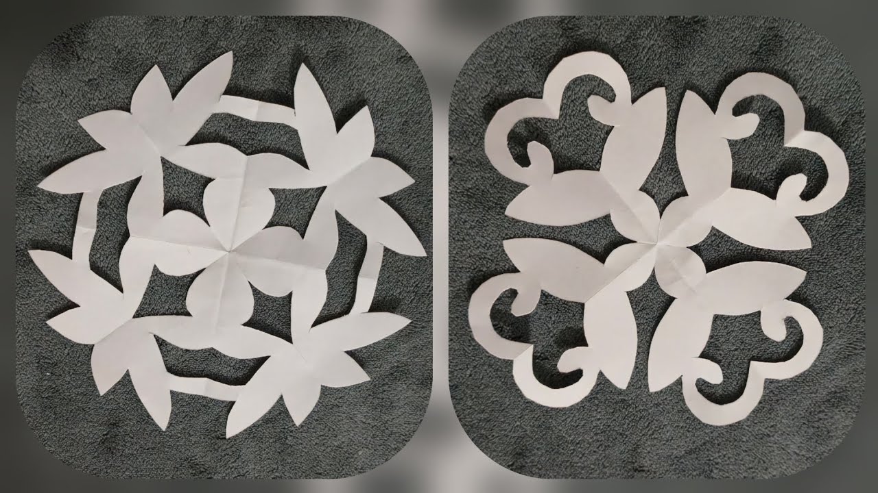 How to make paper snowflakes ❄️✨️||winter diy #papercraft #snowflakes #video #viralvideo 