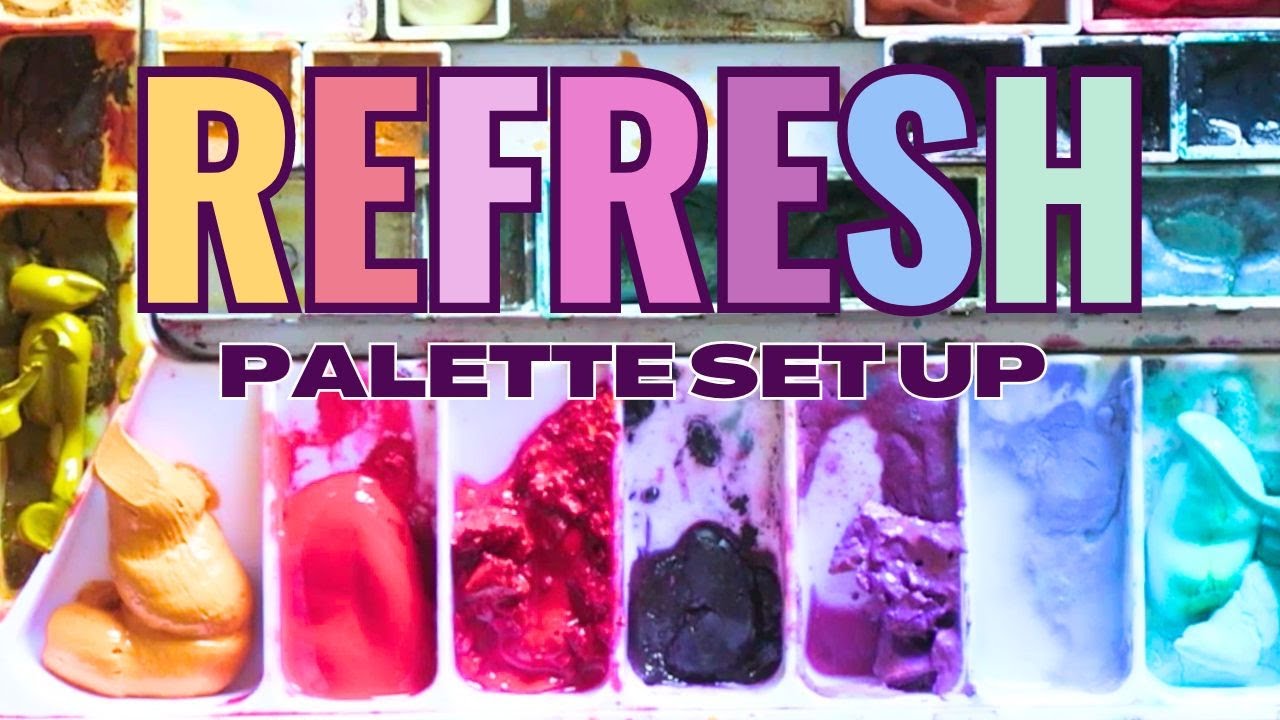 Setting Up A Custom Watercolor Palette