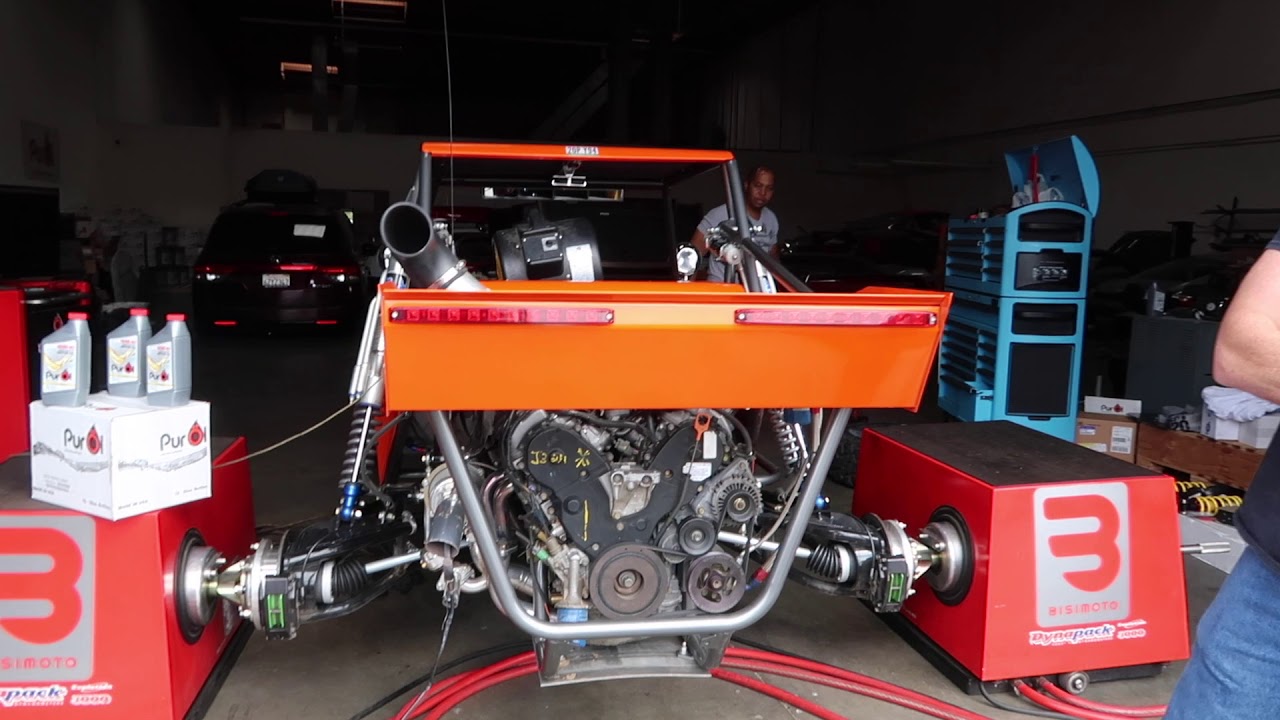 J-series single turbo tune, on sandrail.
