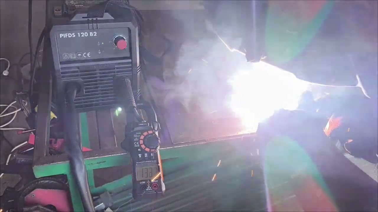 Pruebas de la máquina de soldar hilo tubular del Lidl, Parkside PIFDS 120 B2. Parte 1