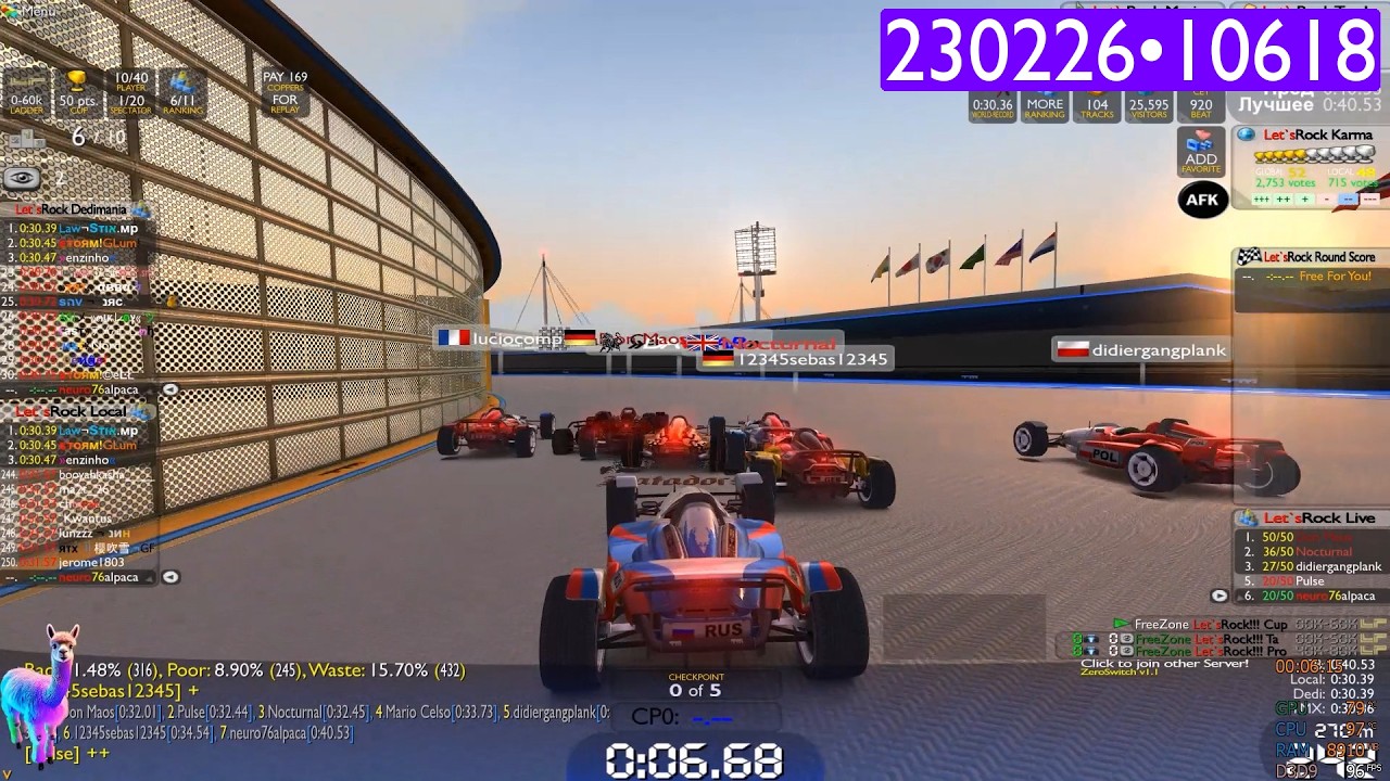 230226•10618🦙Trackmania Nations Forever🟣Welcome to My World🟣30/50