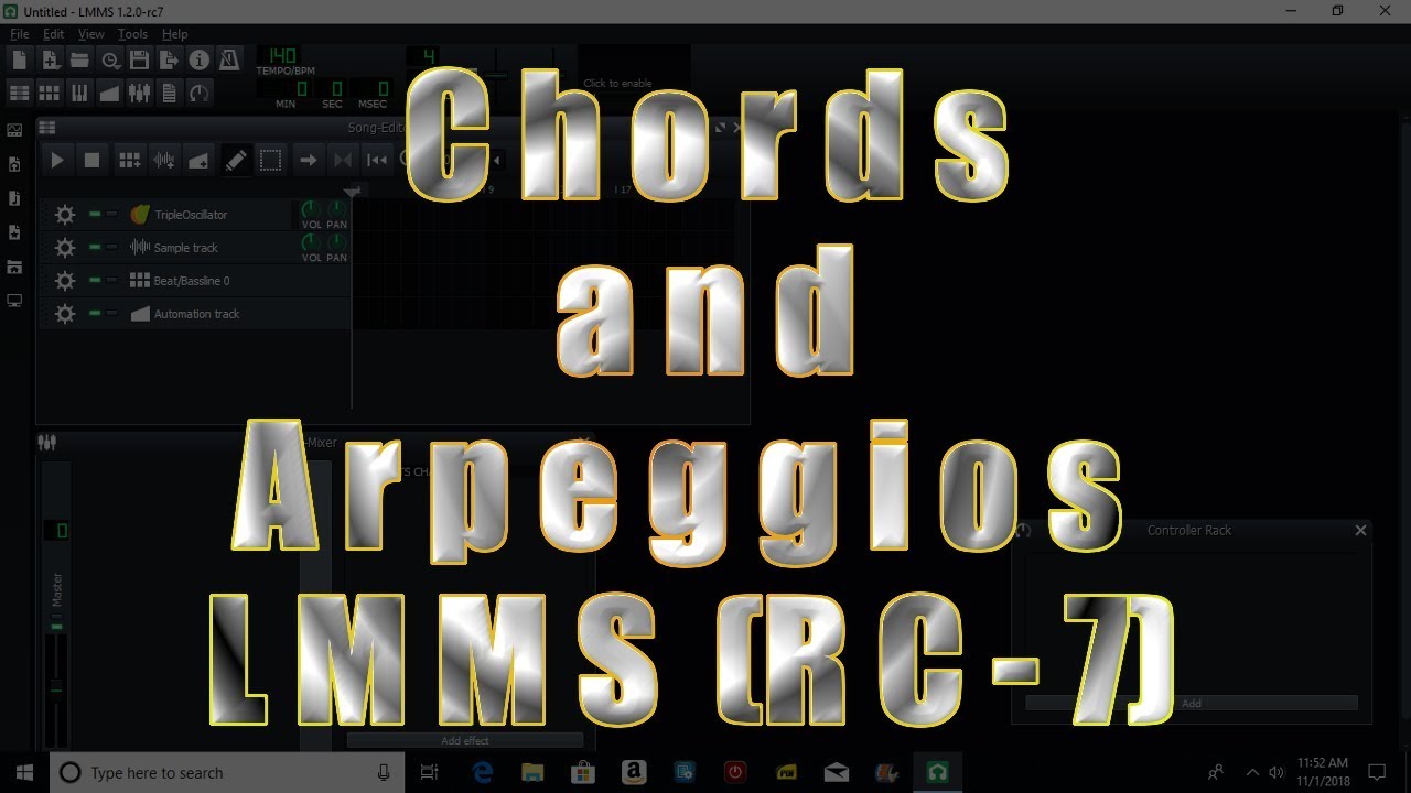 Chords and Arpeggios in LMMS 1.2.0 (RC-7)