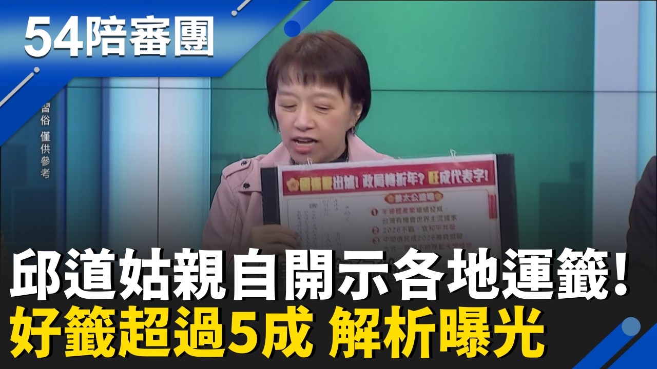 2026全台各大廟宇國運籤總整理！邱道姑親自解析 各廟抽籤結果不一樣? 邱道姑:管轄範圍不同｜周楷 王時齊 主持｜【54陪審團 精彩】｜三立新聞台