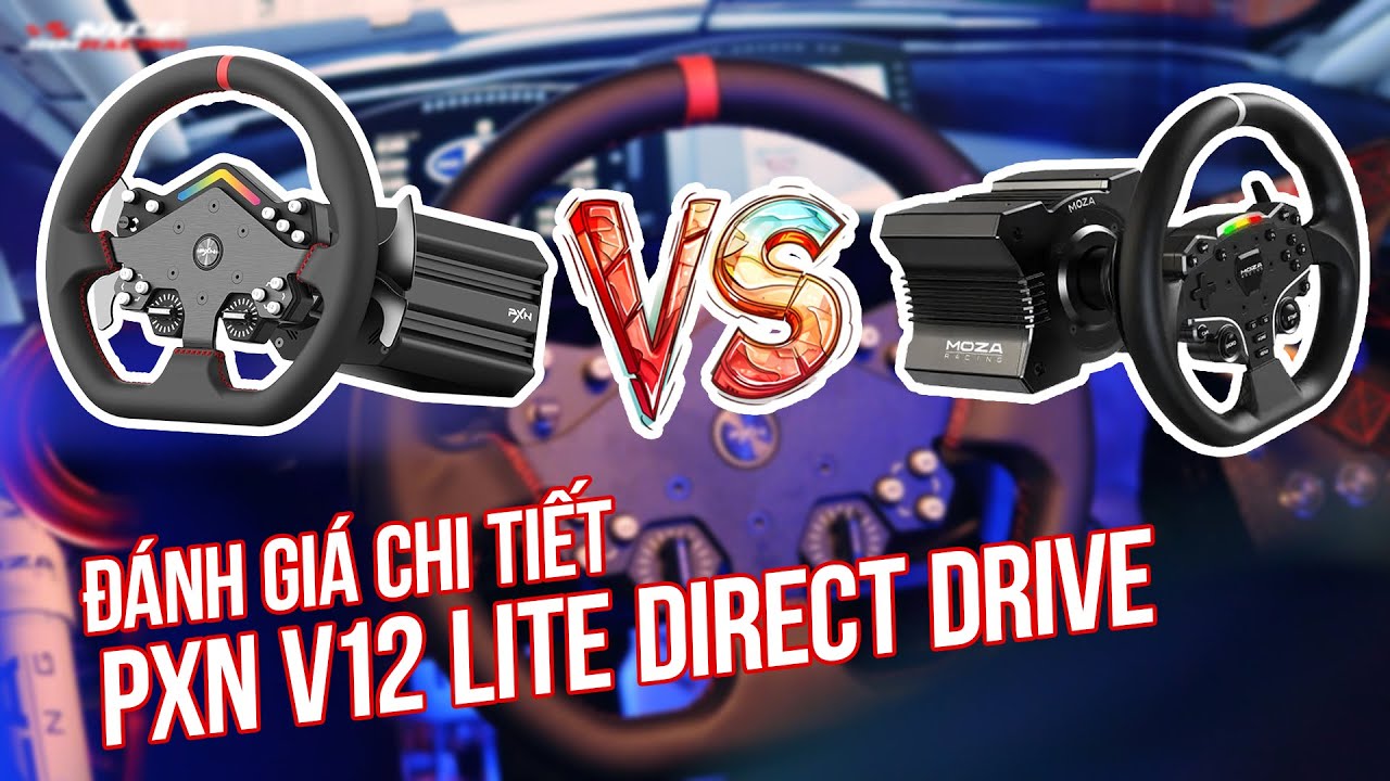 Đánh giá chi tiết #PXNV12Lite Vô Lăng Direct Drive đầu tiên của PXN đối thủ cạnh tranh với Moza R5