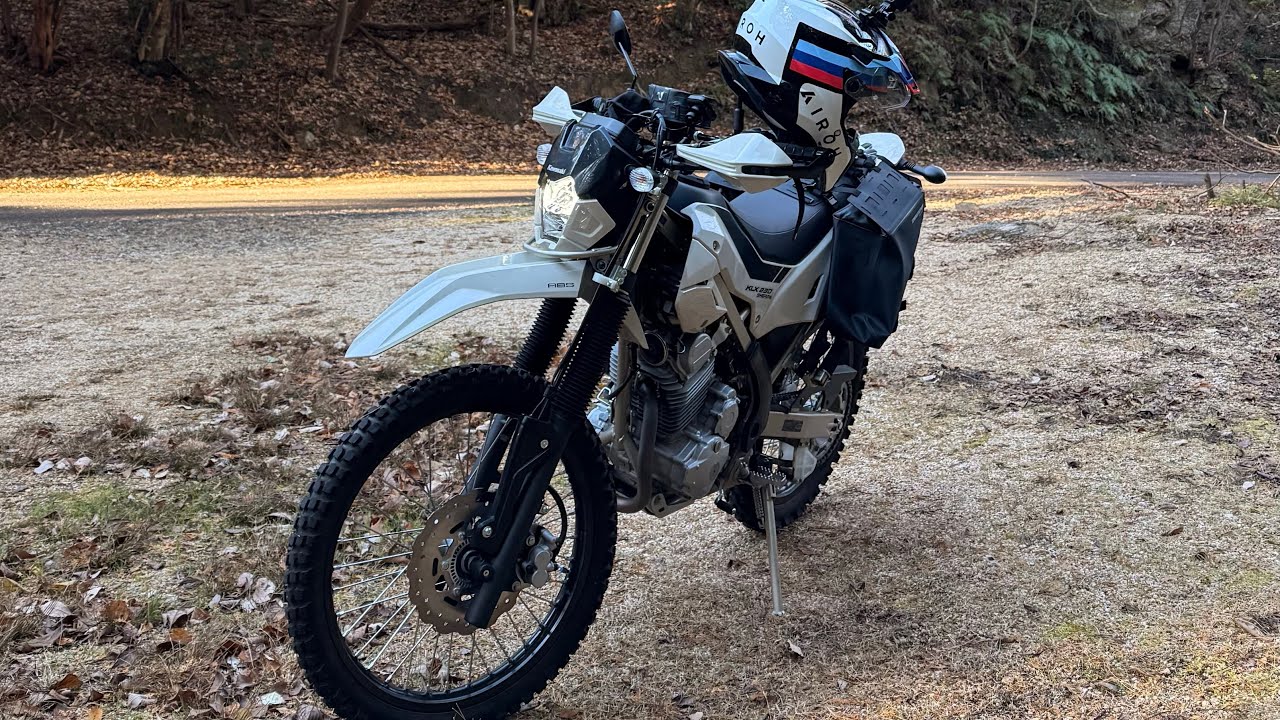KLX230 シェルパで　安楽峠　〜　川森食堂