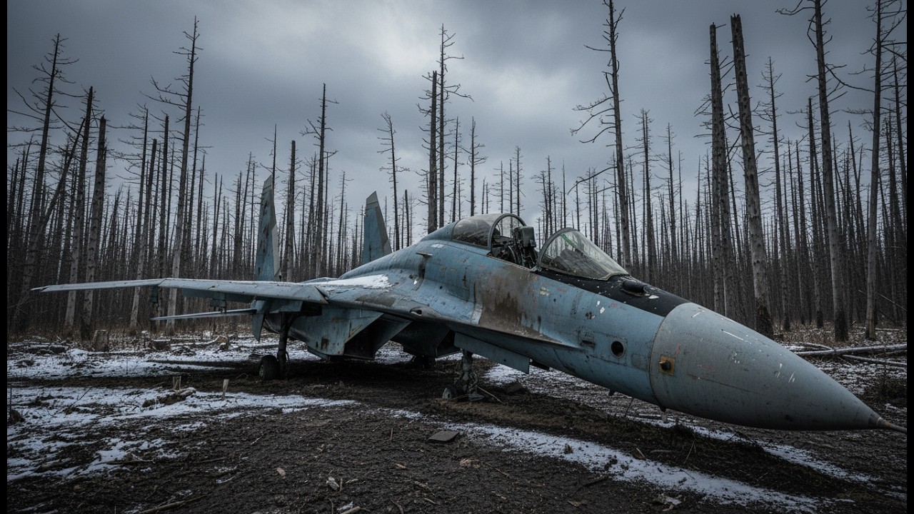 Abandoned SU 27 Fighter Jet Found Frozen in Snowy Forest and Fully Restored