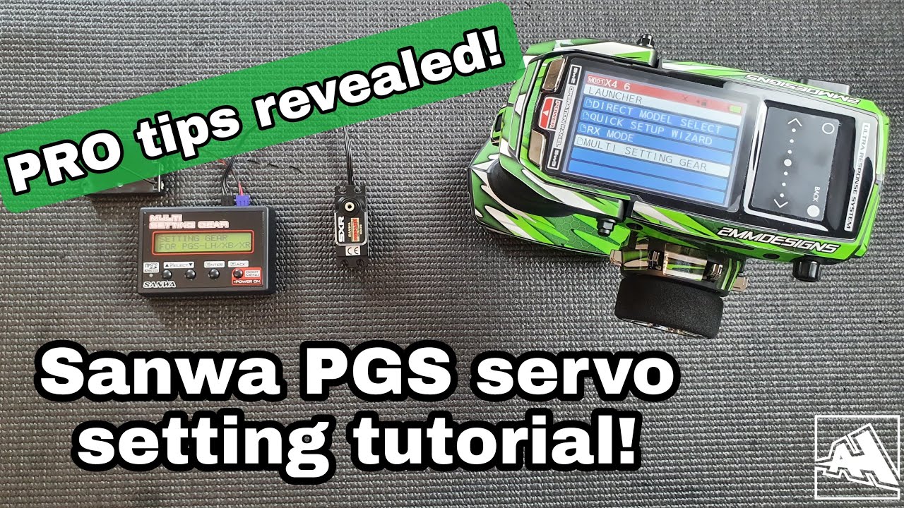 Sanwa PGS servo settings tutorial!