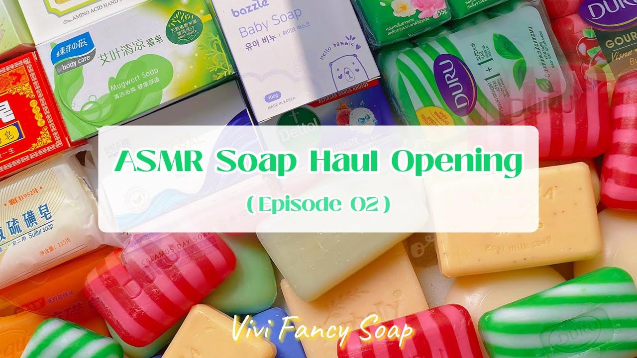 ASMR Soap Haul Opening/ASMR Soap Unpacking/Satisfying Sound ASMR/No Talking/Colorful Soaps
