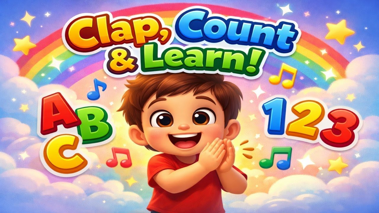 Clap, Count & Learn | Fun ABC, Numbers & Colors Song for Kids | Learning Song for Toddlers