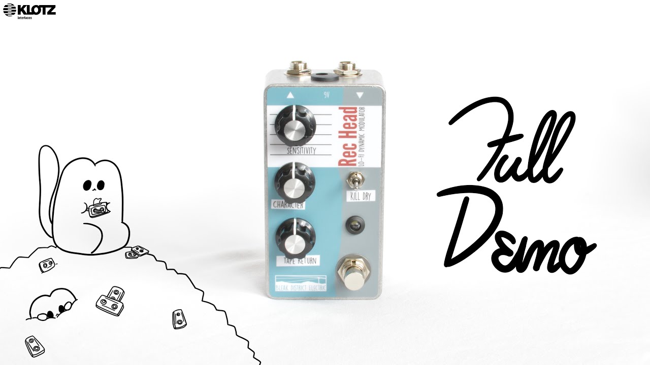 Bleak District Electric RecHead DEMO | LoFi Cassette Simulator, Envelope Modulation! | Guitar + Bass