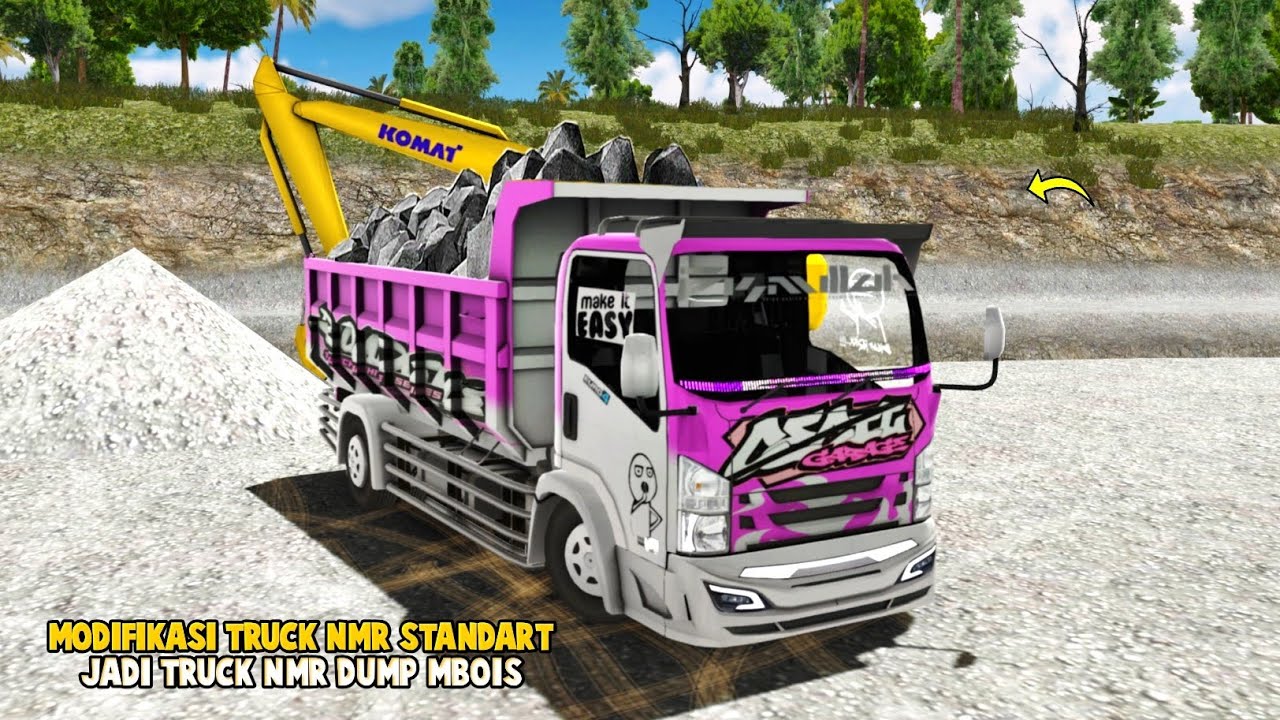 Muat Batu Ke Tambang Angker Naik Truck Nmr Dump Mbois🤟ES Truck Simulator ID
