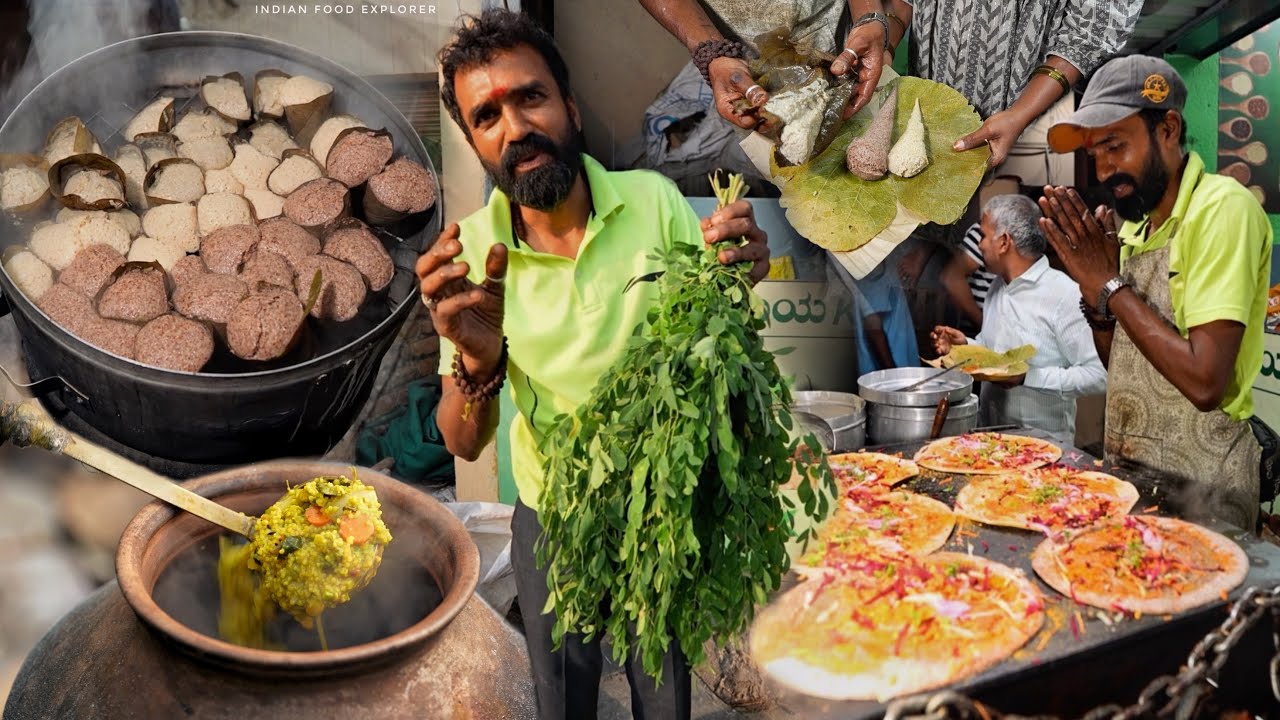 This Place is Famous for Healthy Millets Food - 8 Different Millets | Ambali @IndianFoodExplorer ￼