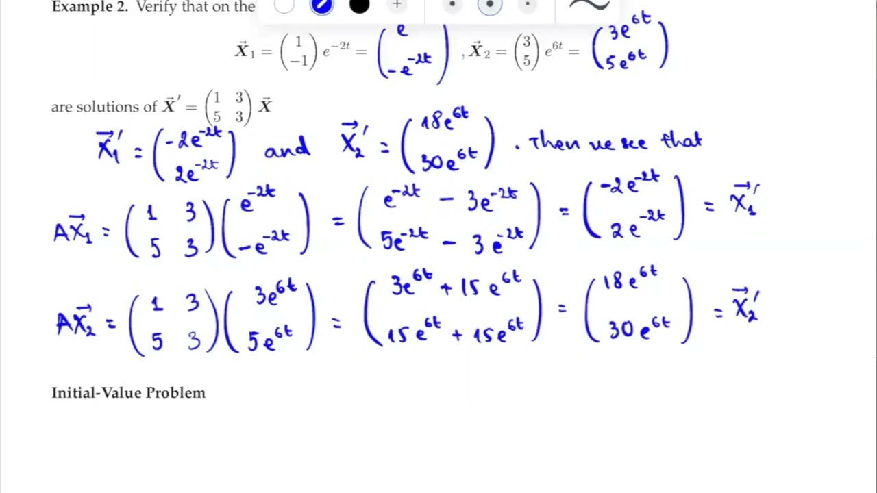L19-part1: Linear Systems of ODEs (Preliminary Theory) - MATH 316: ODEs