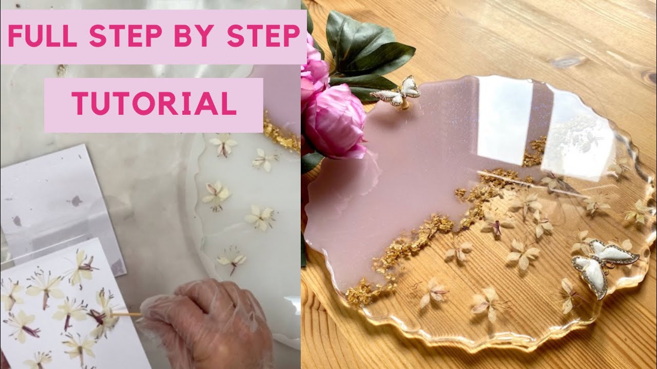 How to use Dried Flowers in Epoxy Resin PLUS Fixing Handles in Resin Serving Trays FULL TUTORIAL