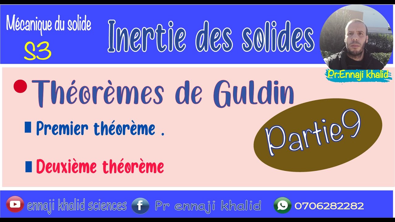 Théorème 2 de Guldin Mécanique de solide