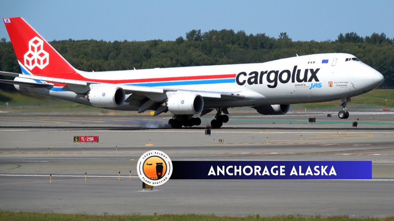 22 Minutes of Plane Spotting Anchorage International Airport