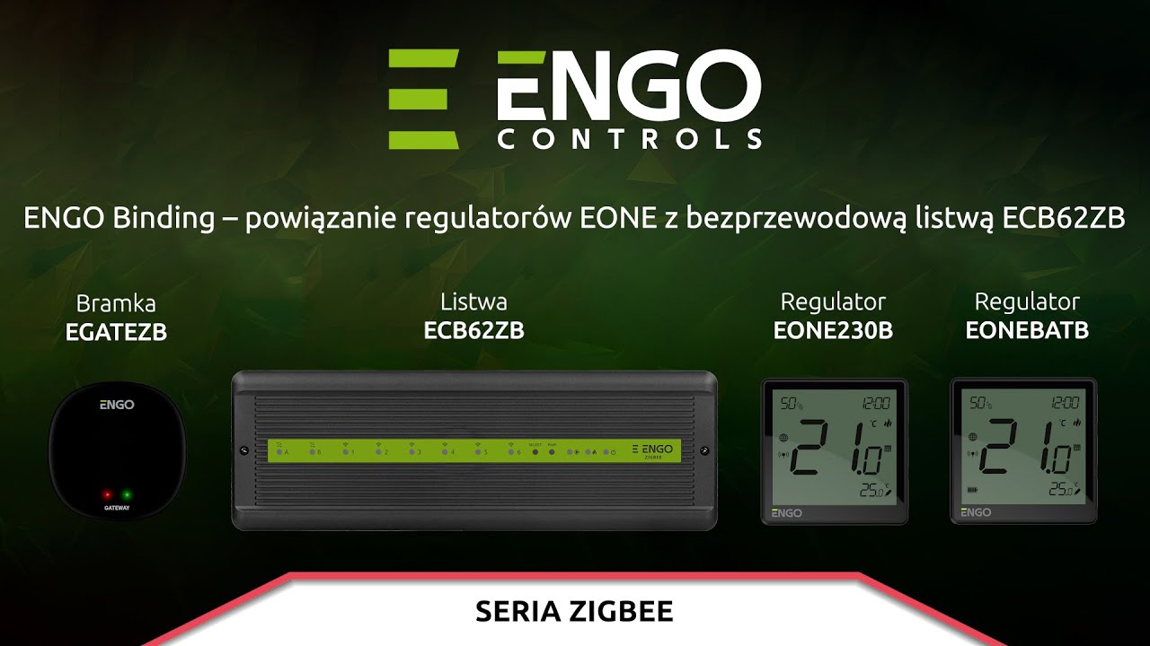 ENGO Binding - powiązanie regulatorów EONE z bezprzewodową listwą ECB62ZB