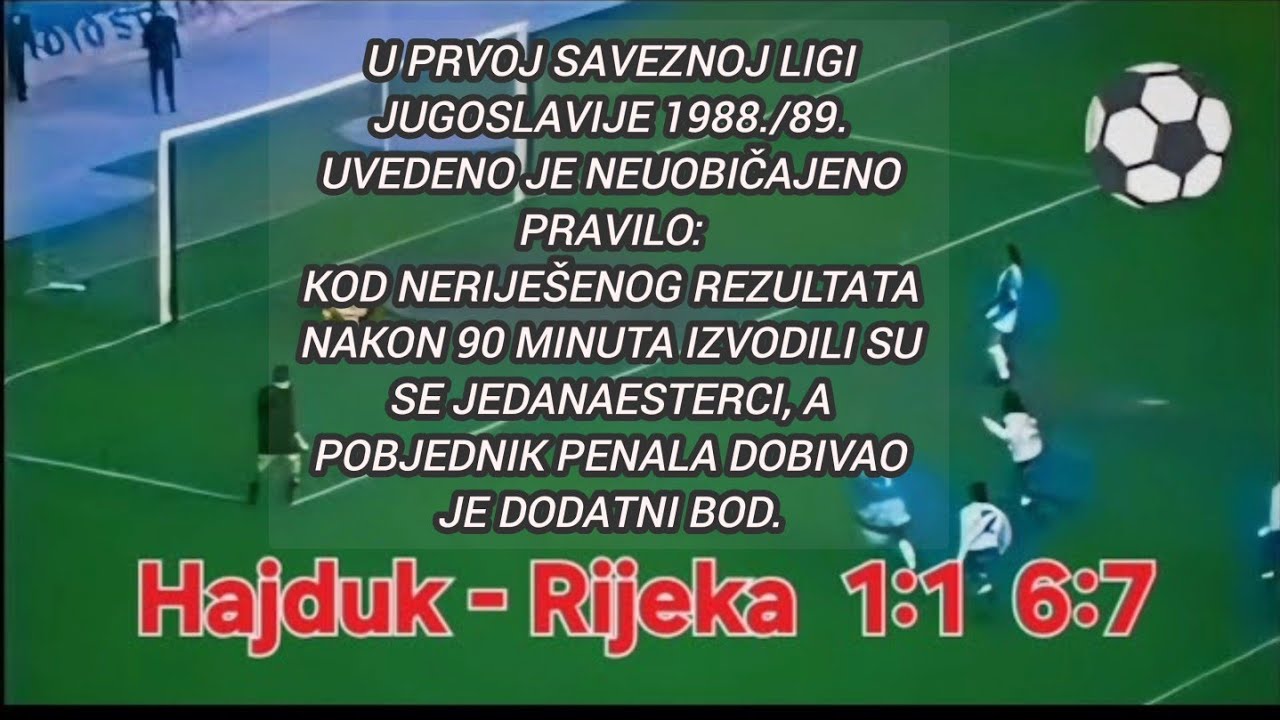 Poljud,10.12.1989. ⚽ Hajduk — Rijeka 1:1 HD