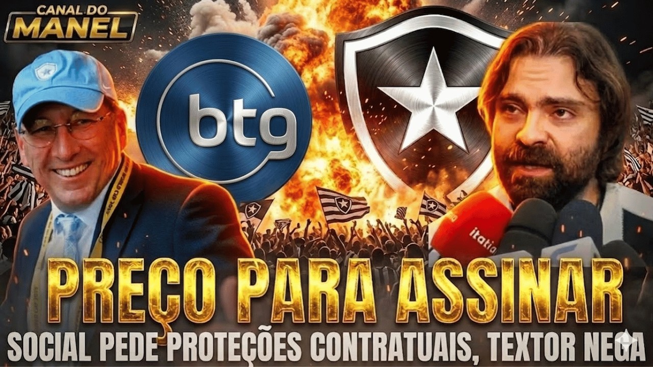 🚨 Exclusiva: Botafogo coloca condi&ccedil;&otilde;es p/ assinar com s&oacute;cios de John Textor (Palmeiras 2x1 Botafogo)