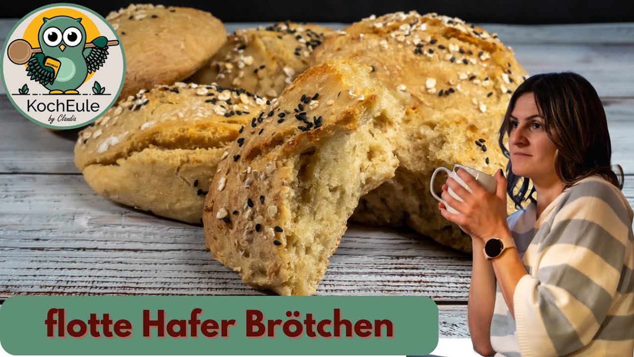 Buttermilch Hafer Brötchen | schnell selbst gebacken | Sonntagsbrötchen Thermomix® TM6 TM5