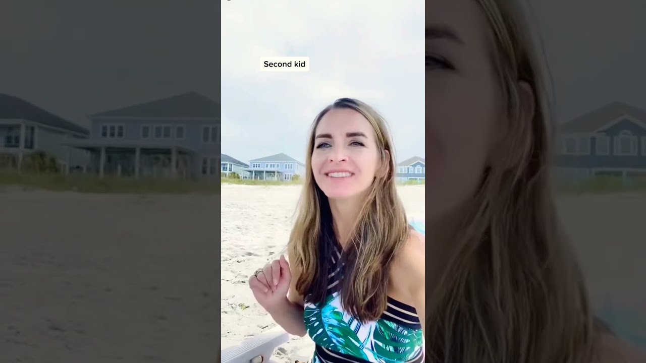 Beach Days : First Kid vs Second #shorts