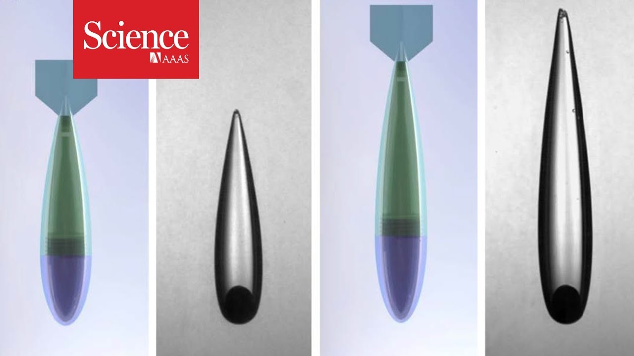 Watch these hot balls cut through water like a knife through butter
