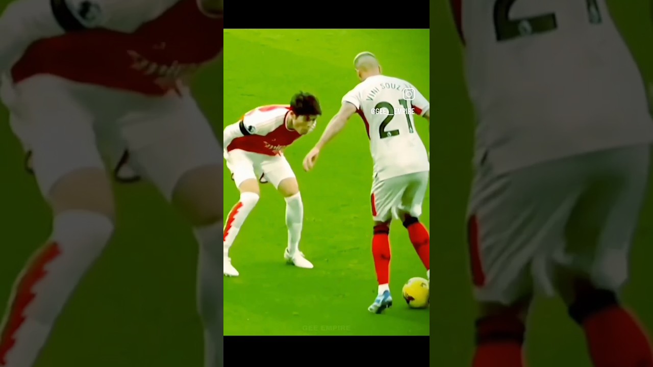 Tomiyasu didn't see it coming😱#footballrepublic #football #footballskills #soccerskills #skills