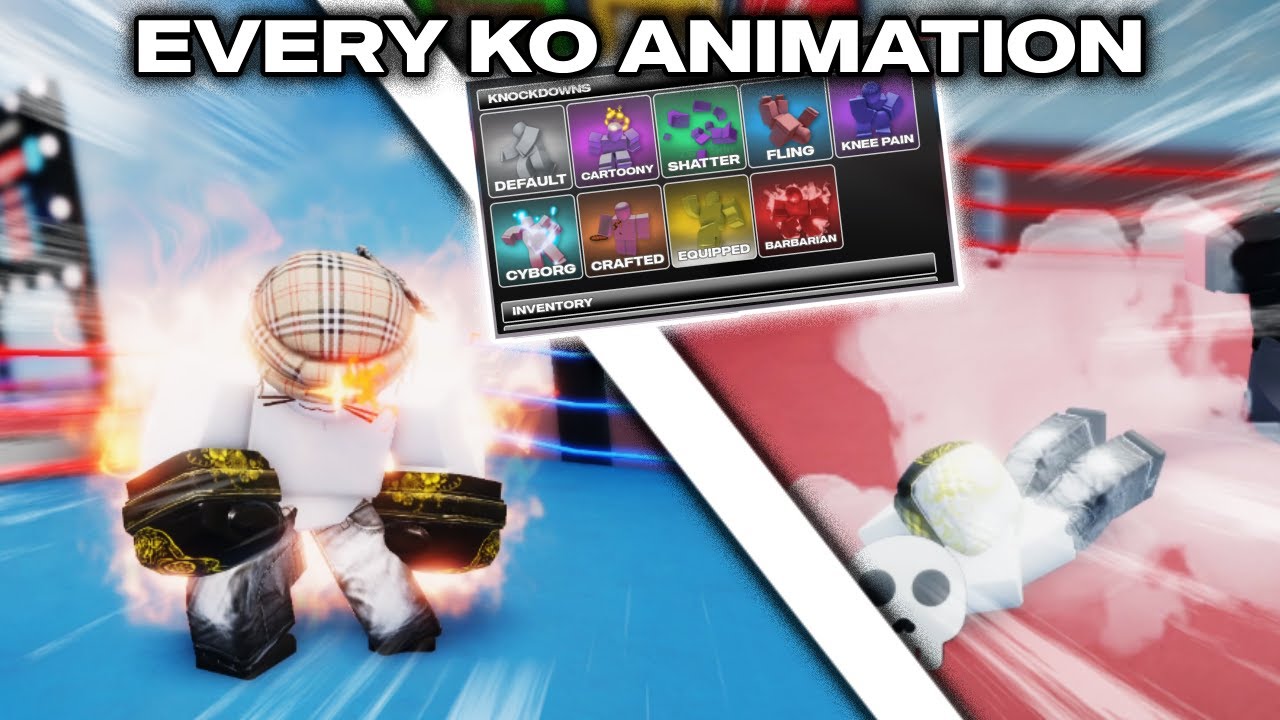 EVERY NEW KNOCKDOWN ANIMATION IN UNTITLED BOXING GAME! (UNTITLED BOXING GAME)
