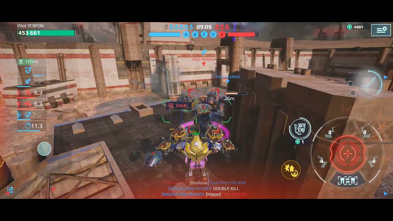 War Robots Test Server still has some hackers around... #warzone #warrobots #warrobotsgameplay