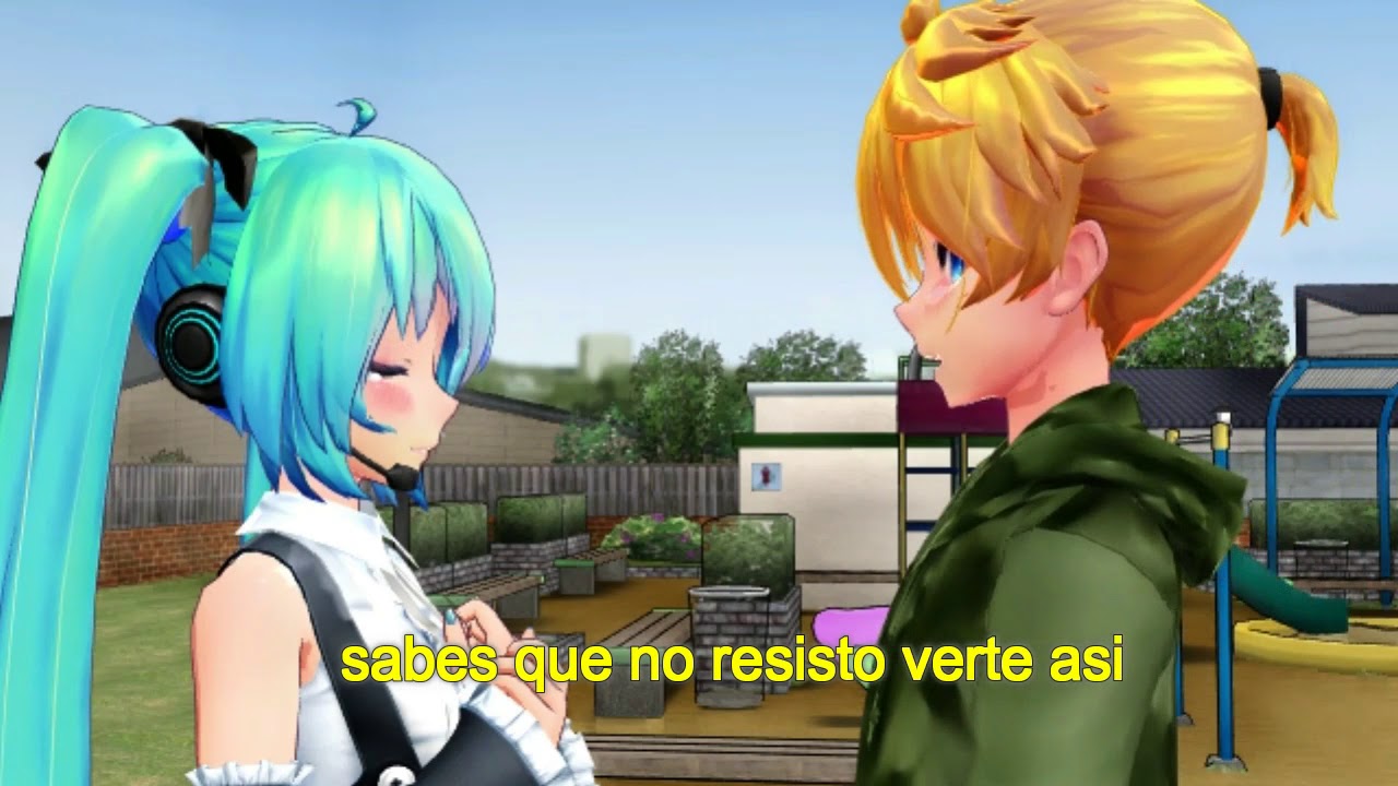MMD' miku x len cap 1