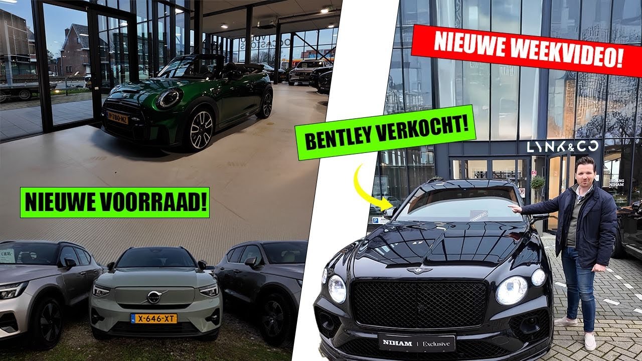 BENTLEY BENTAYGA VERKOCHT! Volvo V60 Ultra Heico Ed. opbouwen! Nieuwe voorraad ophalen uit Den Haag.