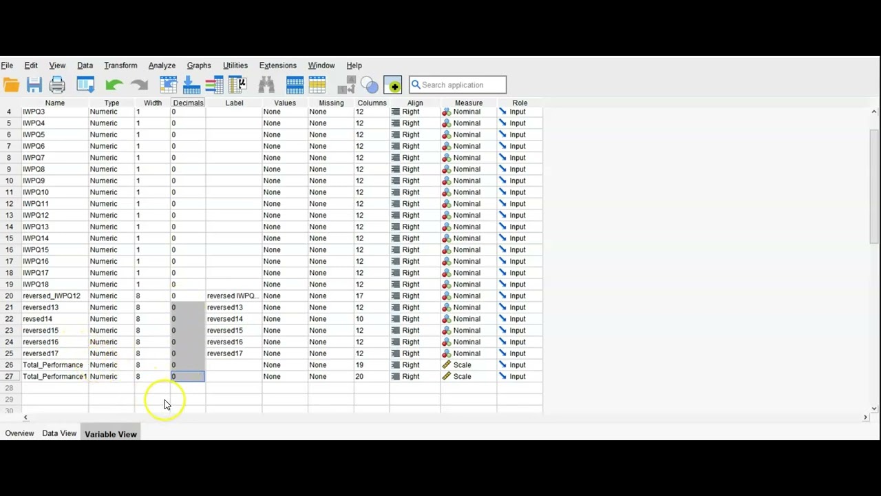 SPSS - how to reverse the order of scale variables & calculate Mean scores
