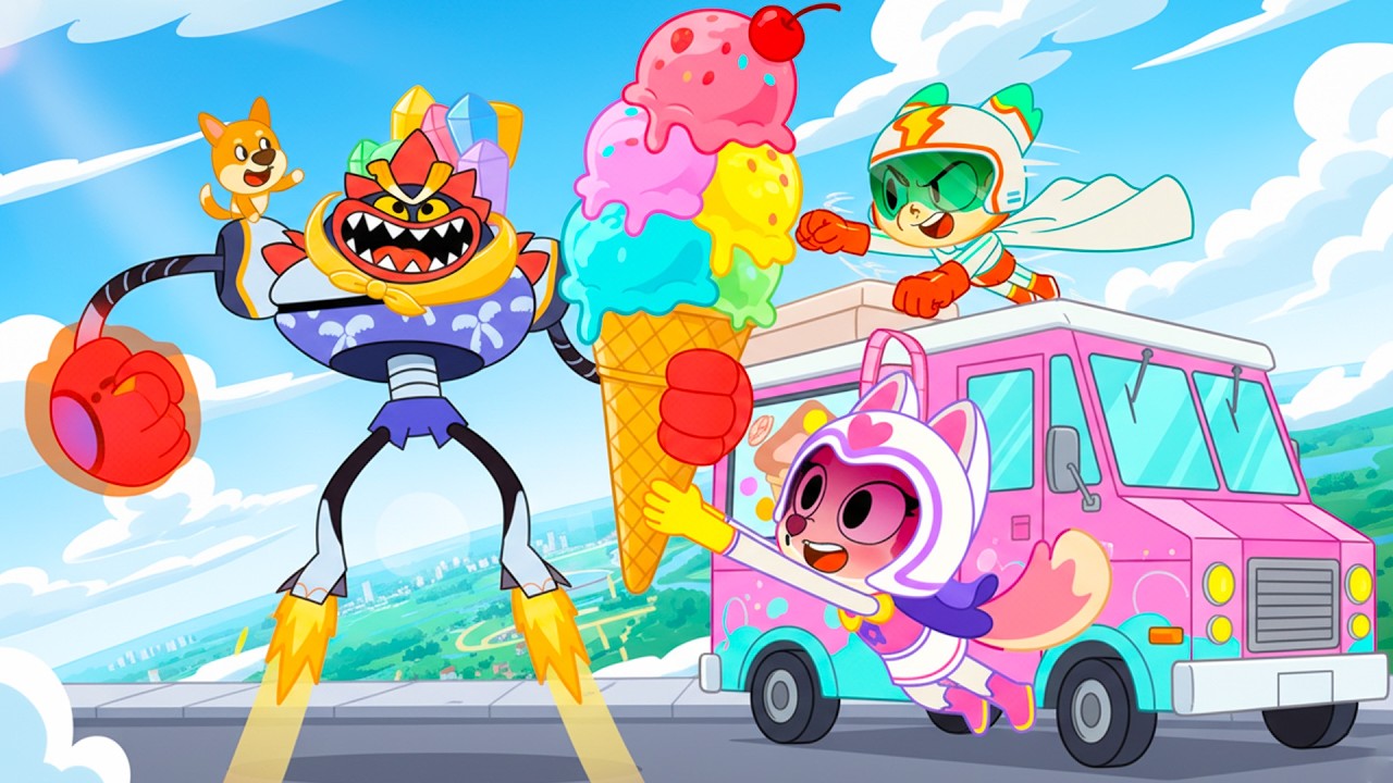 Ice Cream Truck Colorful | Shaking Up The Ice Cream | Making Ice Cream Without a Refrigerator