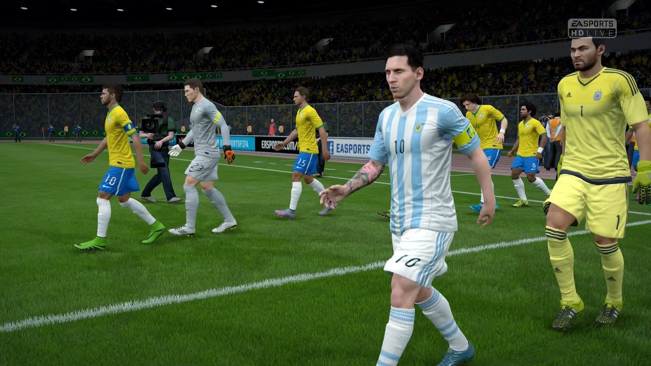 FIFA 16 | Brazil vs Argentina - Full Gameplay (PS4/Xbox One)
