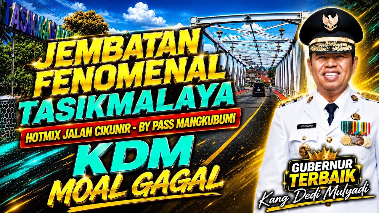 KDM MOAL GAGAL‼️JEMBATAN FENOMENAL DI TASIKMALAYA SUDAH SELESAI‼️